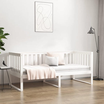 Dormeuse senza Materasso Bianca Legno Massello Pino