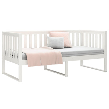 Dormeuse senza Materasso Bianca 90x200 cm Legno Massello Pino - homemem39