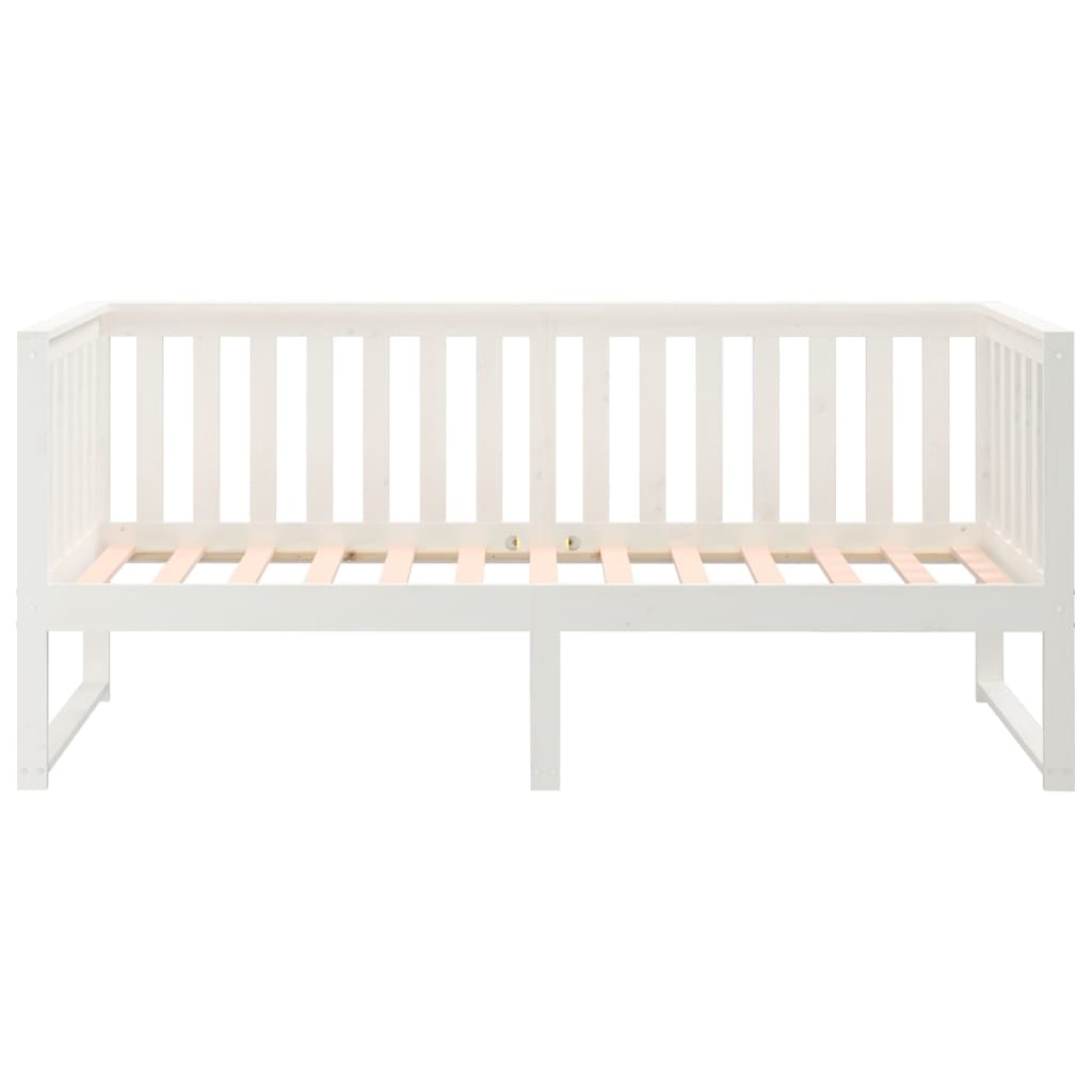 Dormeuse senza Materasso Bianca 80x200 cm Legno Massello Pino - homemem39