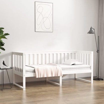 Dormeuse senza Materasso Bianca Legno Massello Pino
