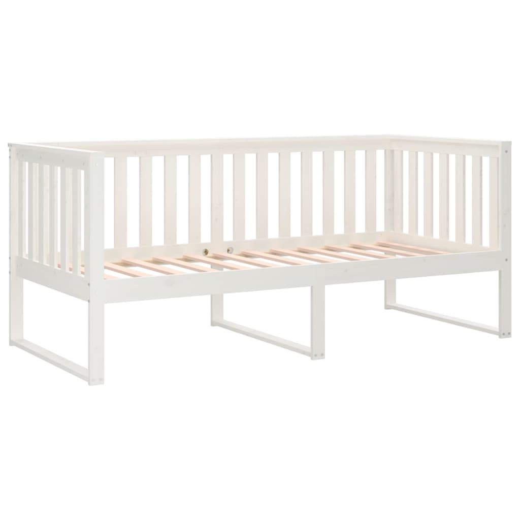Dormeuse senza Materasso Bianca 90x190 cm Legno Massello Pino - homemem39