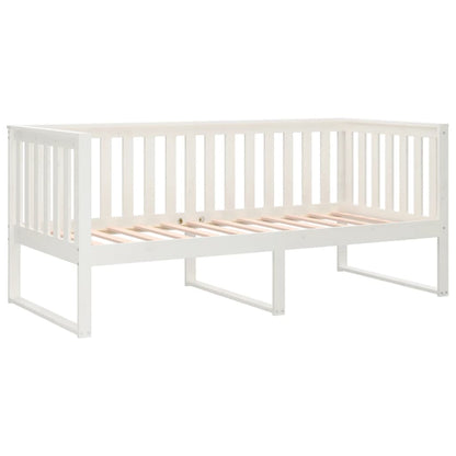 Dormeuse senza Materasso Bianco 100x200 cm Legno Massello Pino - homemem39