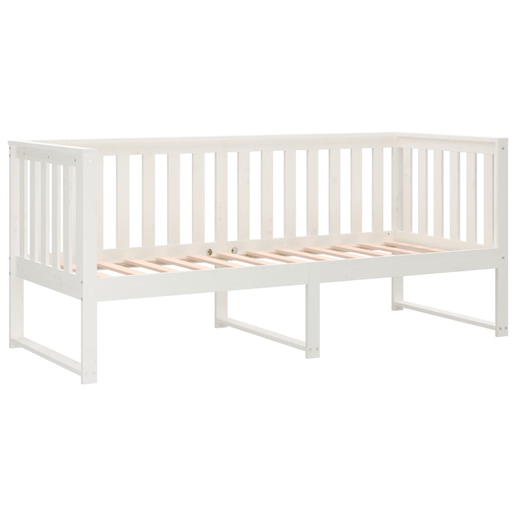 Dormeuse senza Materasso Bianco 75x190 cm in Legno di Pino - homemem39