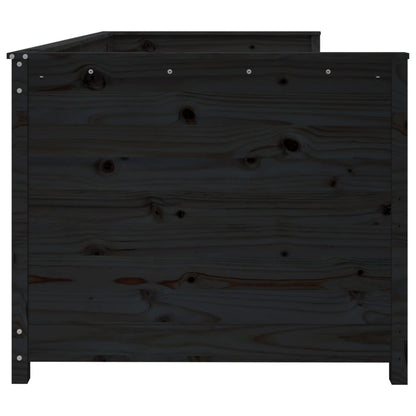 Dormeuse Nera 90x200 cm in Legno Massello di Pino | homemem39