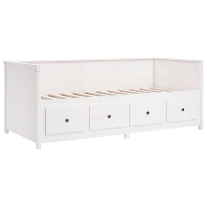 Dormeuse senza Materasso Bianca 80x200 cm Legno Massello Pino - homemem39