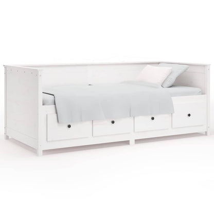 Dormeuse senza Materasso Bianca Legno Massello Pino