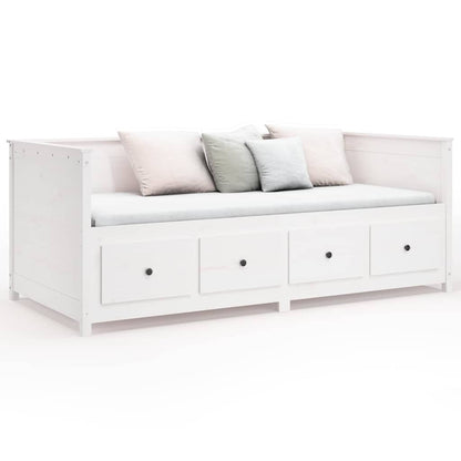 Dormeuse senza Materasso Bianca Legno Massello Pino