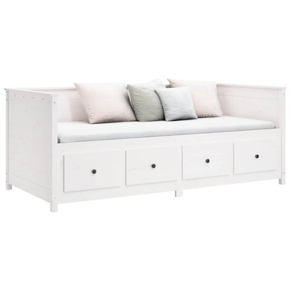 Dormeuse senza Materasso Bianca Legno Massello Pino