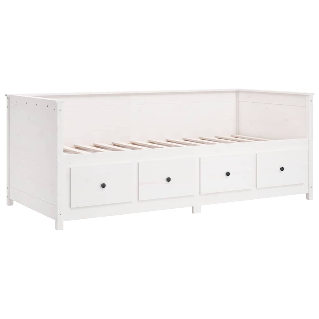 Dormeuse senza Materasso Bianca Legno Massello Pino