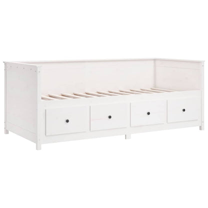 Dormeuse senza Materasso Bianca Legno Massello Pino
