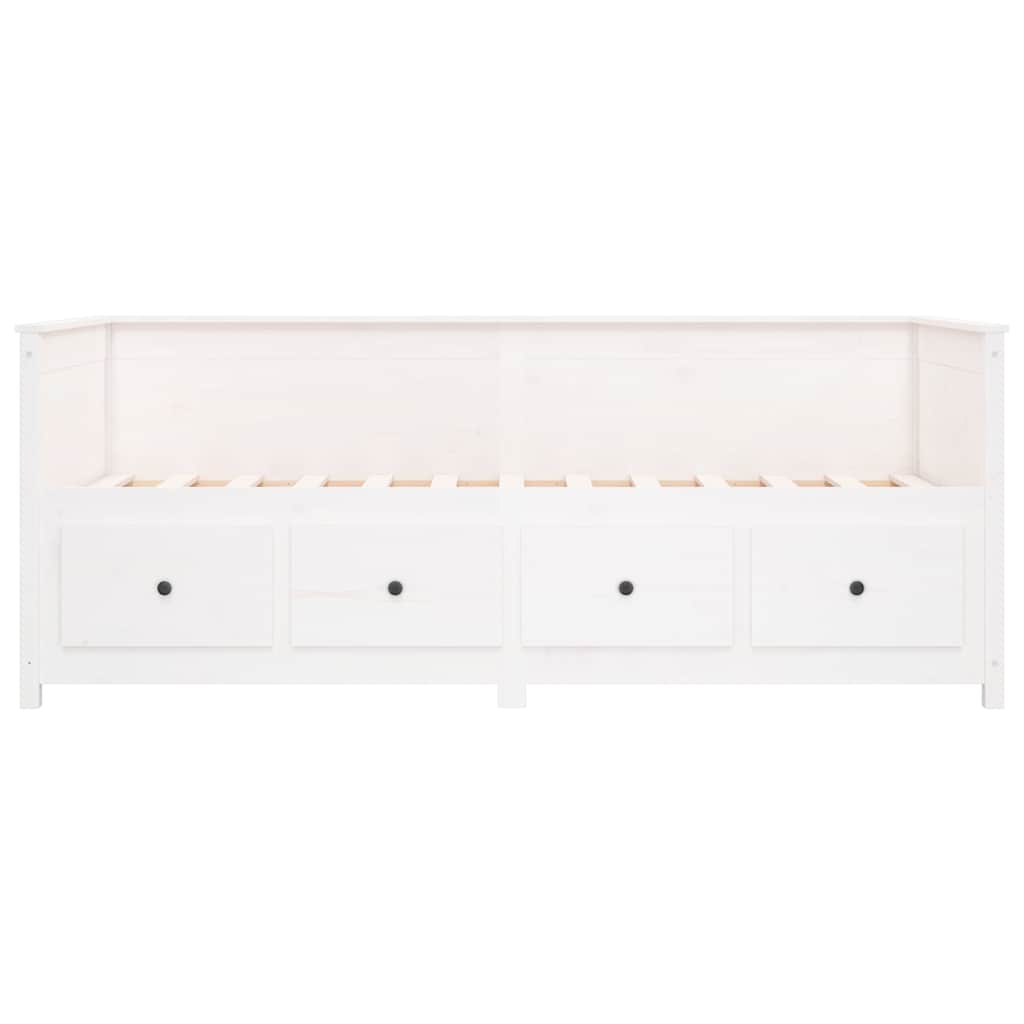 Dormeuse senza Materasso Bianca Legno Massello Pino