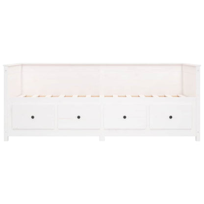 Dormeuse senza Materasso Bianca Legno Massello Pino