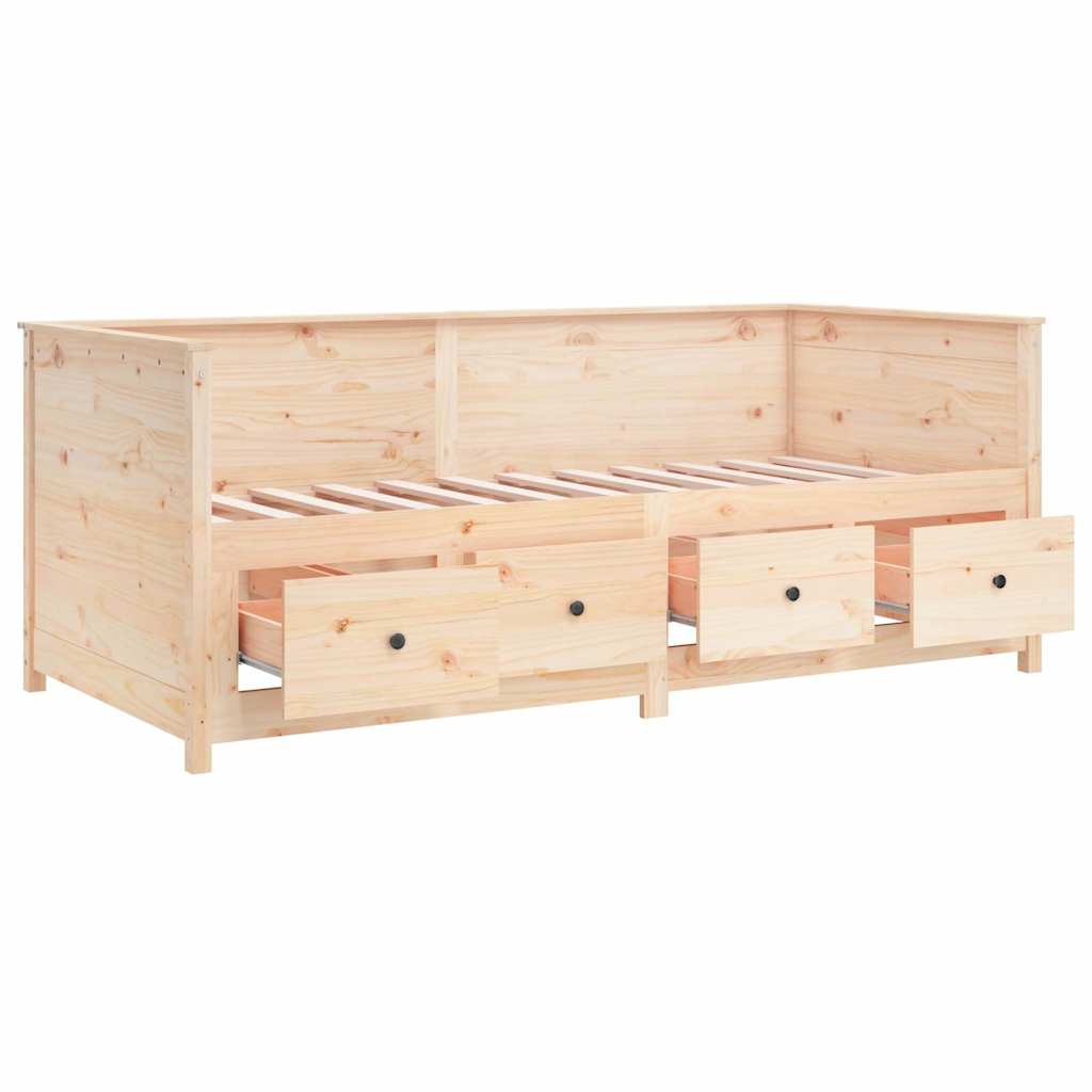 Dormeuse senza Materasso 75x190 cm in Legno Massello di Pino
