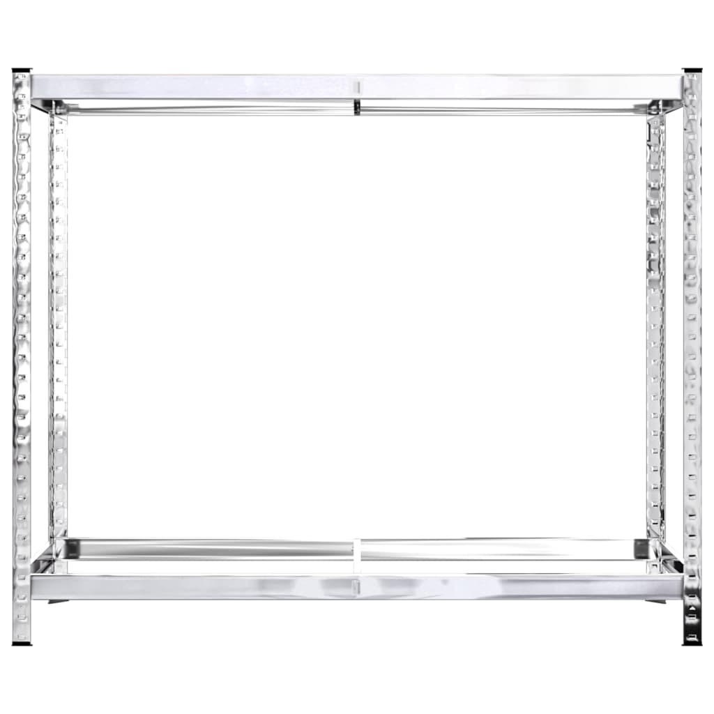 Portapneumatici a 2 Livelli Argento 110x40x110 cm in Acciaio