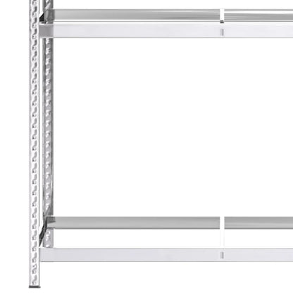 Portapneumatici a 3 Livelli Argento 110x40x200 cm in Acciaio