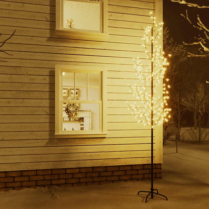 Albero di Ciliegio con 368 LED Bianco Caldo 300 cm