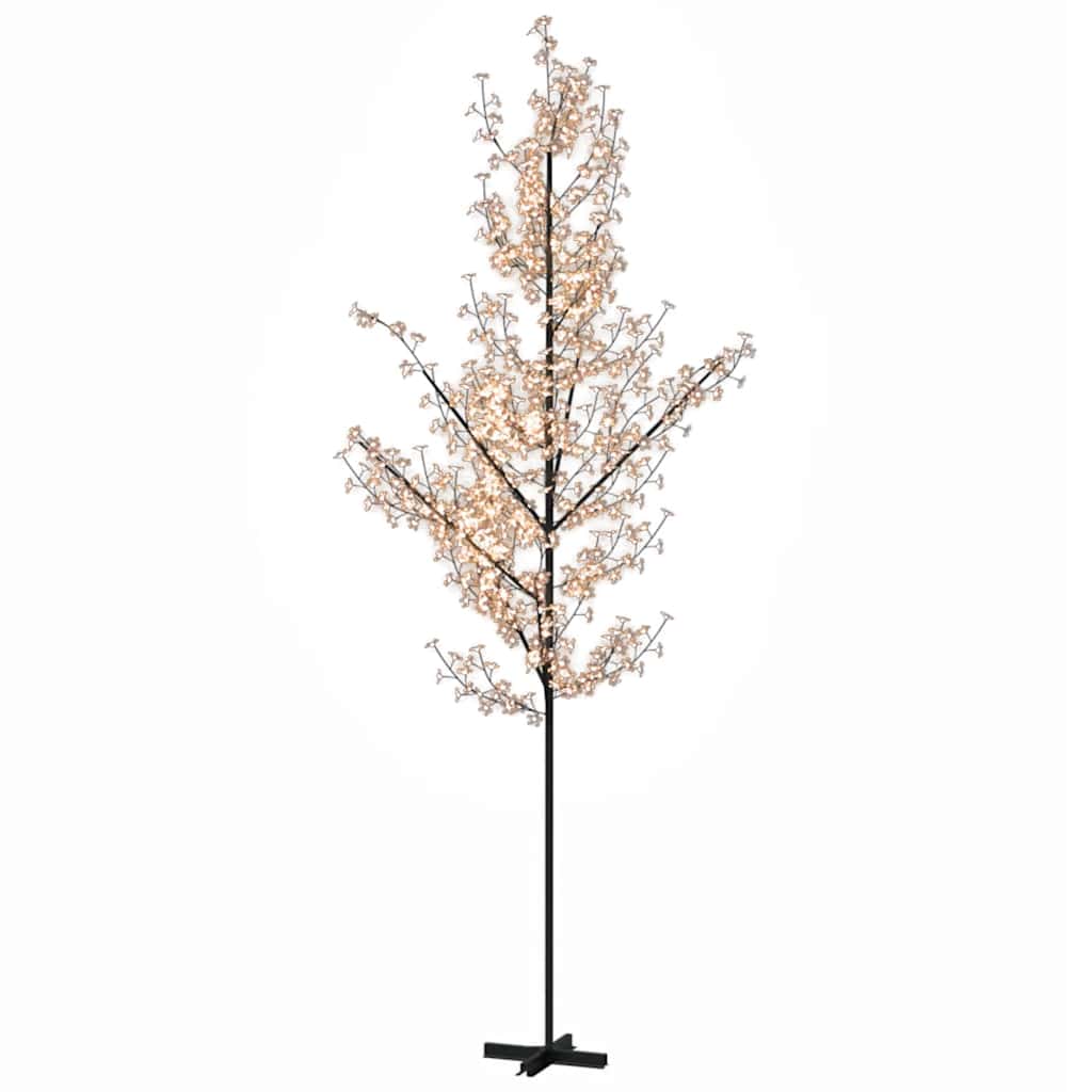 Albero di Ciliegio con 672 LED Bianco Caldo 400 cm - homemem39