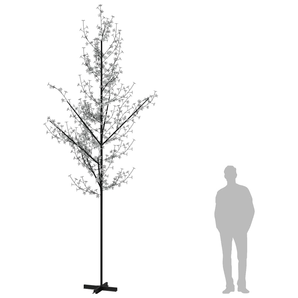 Albero di Ciliegio con 672 LED Bianco Caldo 400 cm - homemem39