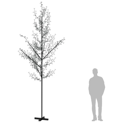 Albero di Ciliegio con 672 LED Bianco Caldo 400 cm - homemem39