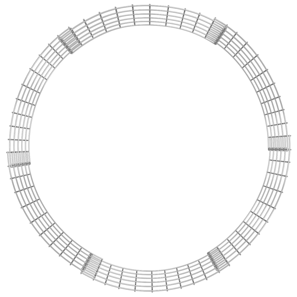 Compostiera da Giardino Ø100x50 cm in Acciaio Zincato - homemem39