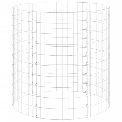 Compostiera da Giardino Ø100x100 cm in Acciaio Zincato - homemem39