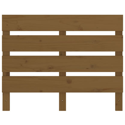 Testiera Marrone Ambra 75x3x80 cm in Legno Massello di Pino - homemem39