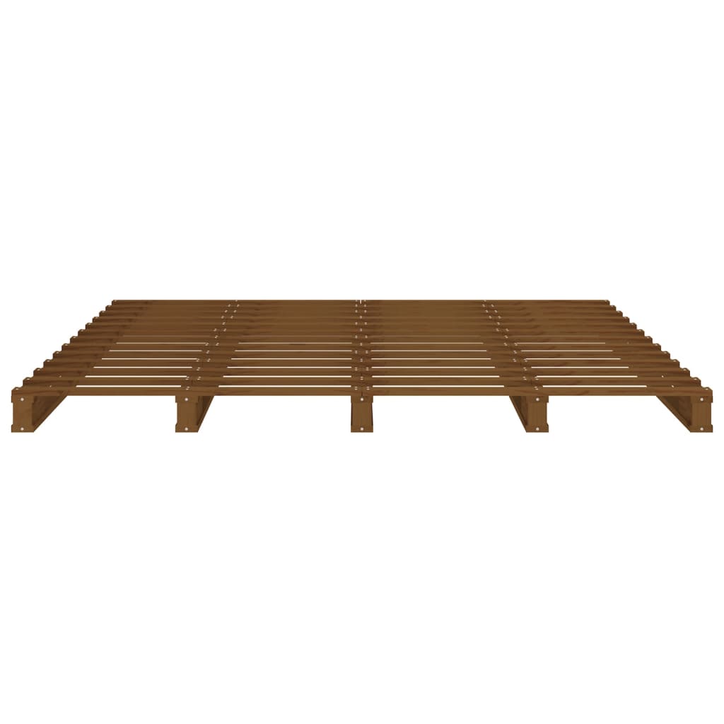 Letto a Pallet senza Materasso Ambra 120x200cm Legno Massello - homemem39