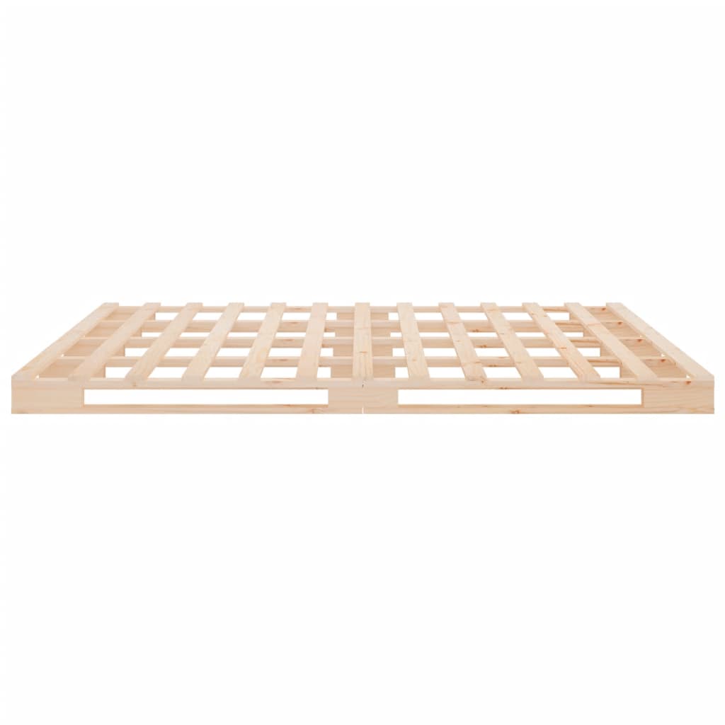 Letto a Pallet 140x200 cm in Legno Massello di Pino | homemem39