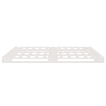 Letto a Pallet Bianco 180x200 cm Super King in Legno Massello | homemem39
