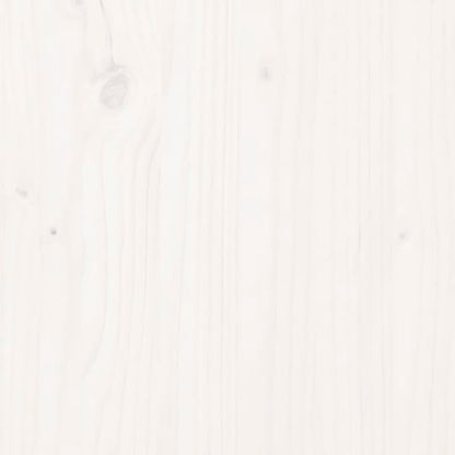 Letto a Pallet Bianco 90x190 cm Single Legno Massello di Pino