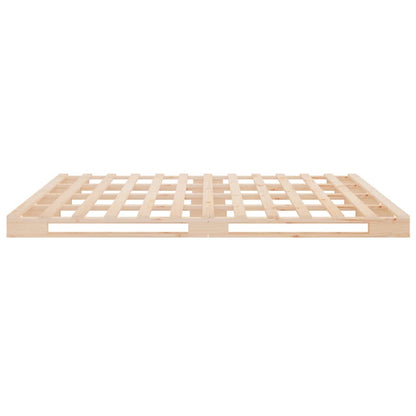 Letto a Pallet 140x190 cm in Legno Massello di Pino | homemem39