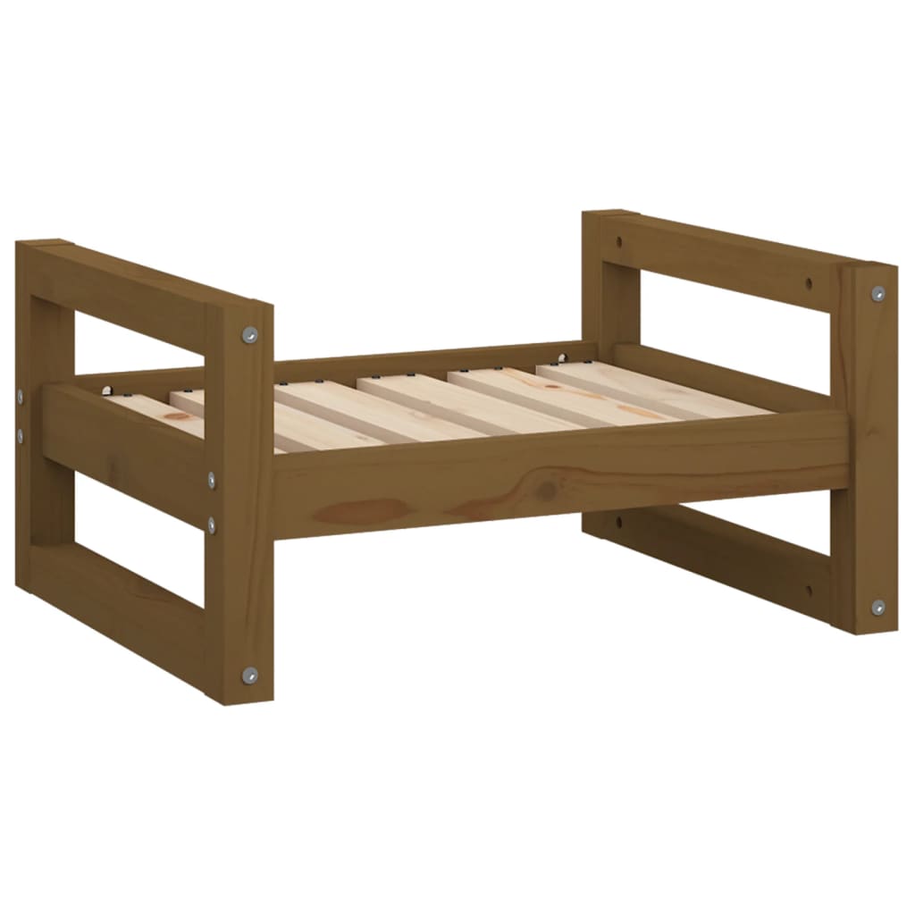Cuccia per Cani ambra 55,5x45,5x28 cm Legno Massello di Pino - homemem39