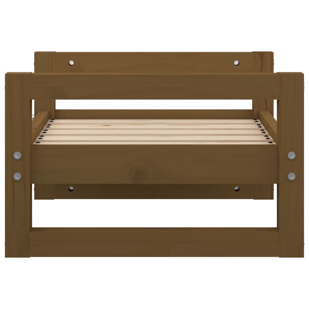 Cuccia per Cani ambra 55,5x45,5x28 cm Legno Massello di Pino - homemem39