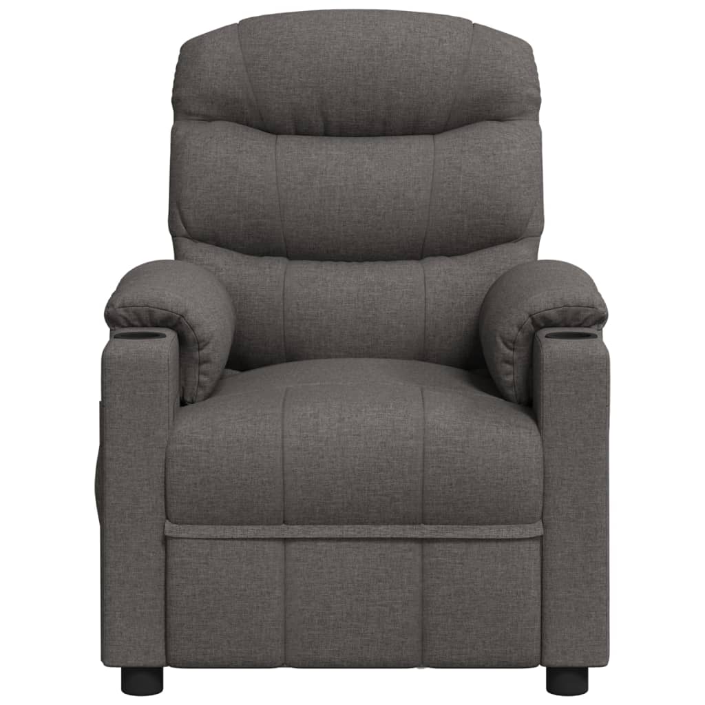 Poltrona Reclinabile in Tessuto Grigio Scuro | homemem39