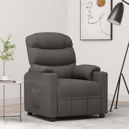 Poltrona Reclinabile in Tessuto Grigio Scuro | homemem39