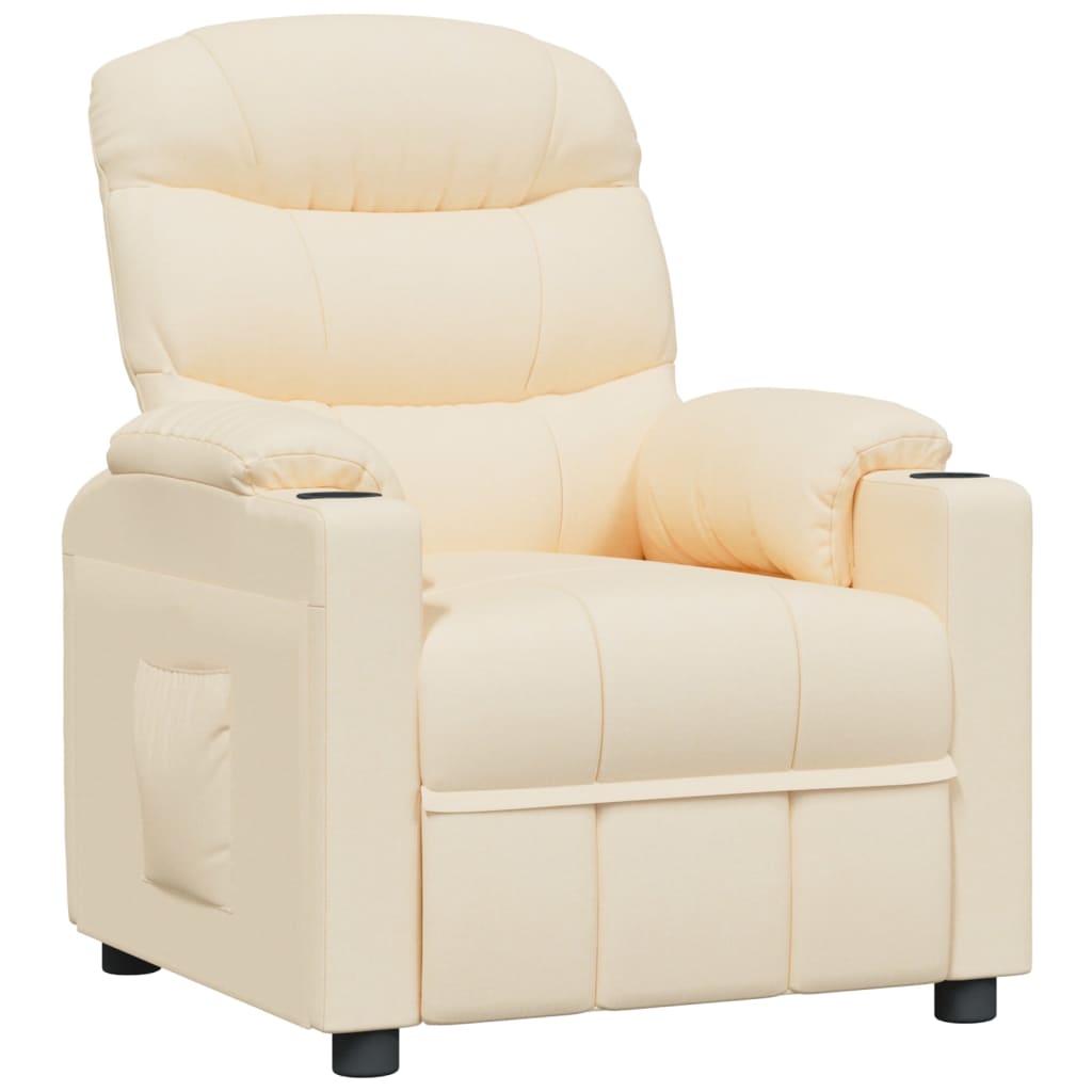 Poltrona Reclinabile in Tessuto Crema | homemem39