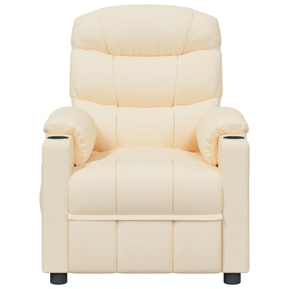 Poltrona Reclinabile in Tessuto Crema - homemem39