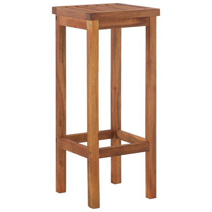 Sgabelli da Bar 8 pz in Legno Massello di Acacia | homemem39