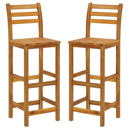 Set da Bar per Giardino 3 pz in Legno Massello di Acacia - homemem39