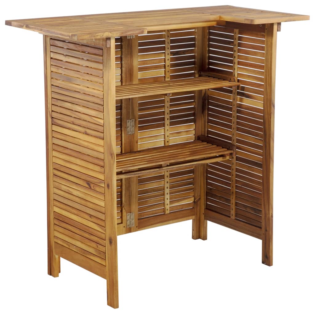 Set da Bar per Giardino 3 pz in Legno Massello di Acacia | homemem39