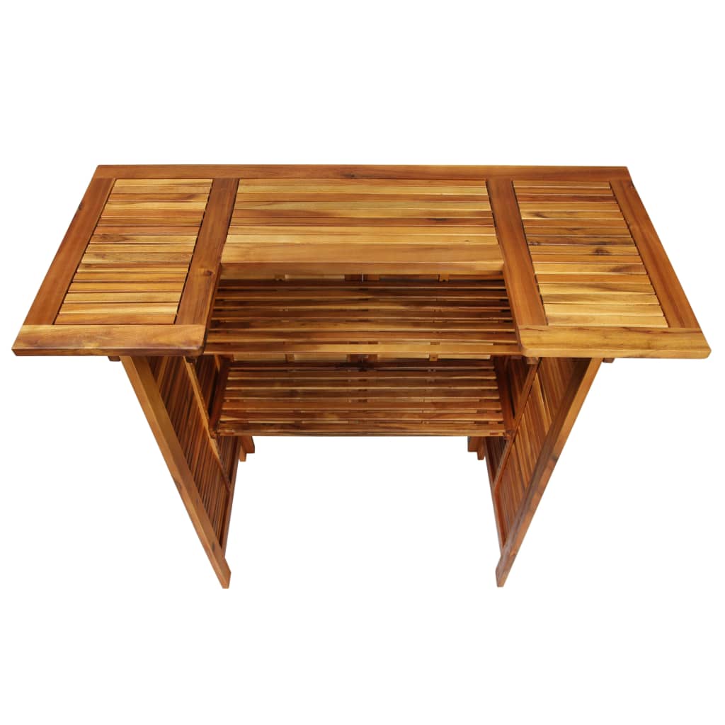 Set da Bar per Giardino 3 pz in Legno Massello di Acacia - homemem39