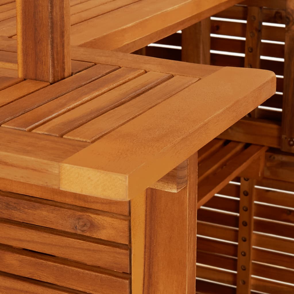Set da Bar per Giardino 3 pz in Legno Massello di Acacia | homemem39