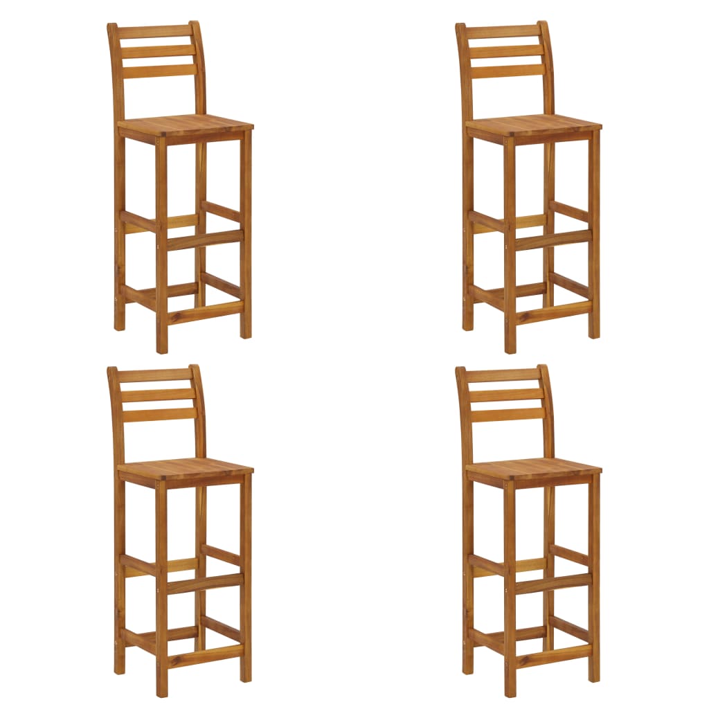 Set da Bar per Giardino 9 pz in Legno Massello di Acacia | homemem39