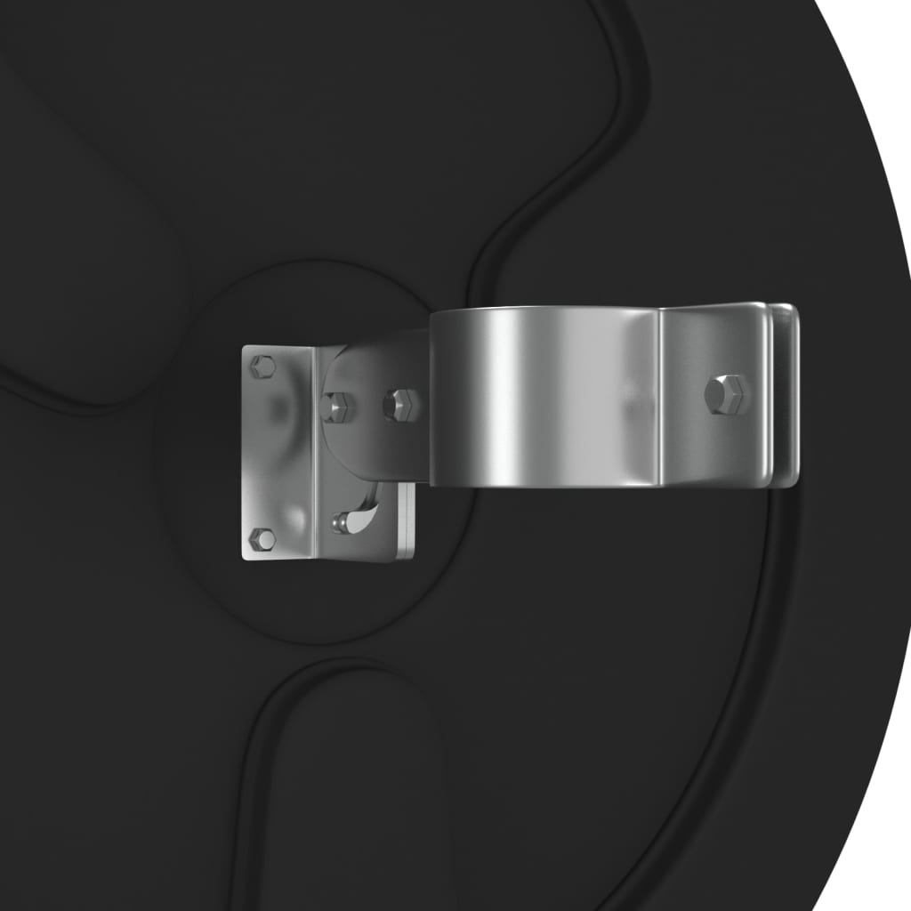 Specchio stradale convesso per esterni nero Ø60 cm in policarbonato