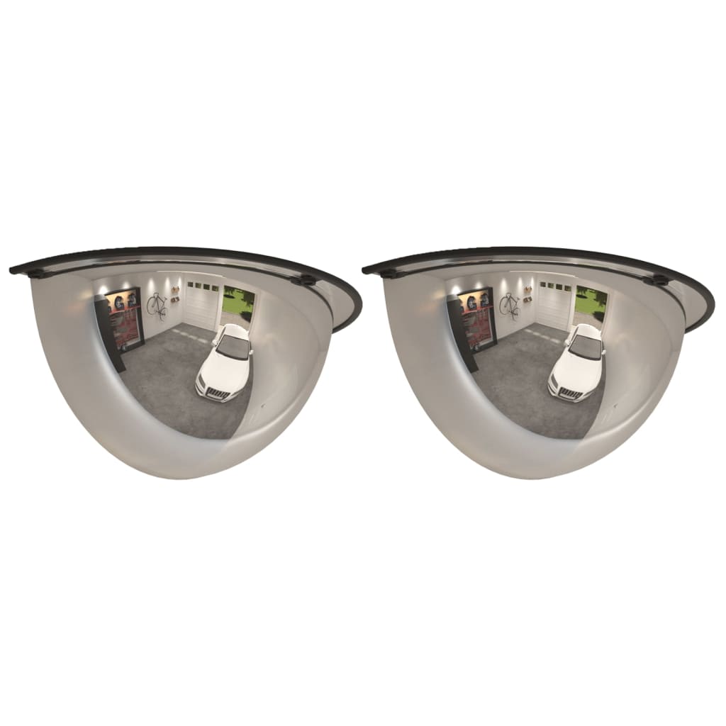 Specchi a Mezza Cupola per Traffico 2 pz Ø40 cm in Acrilico | homemem39
