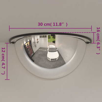 Specchi a Mezza Cupola per Traffico 2 pz Ø30 cm in Acrilico | homemem39