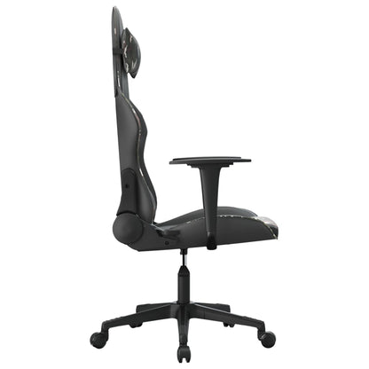 Black and Camouflage Massage Gaming Chair in Faux Leather