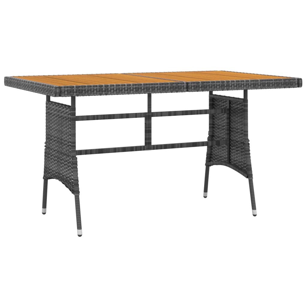 Set da Pranzo per Esterni 7 pz in Polyrattan Grigio | homemem39
