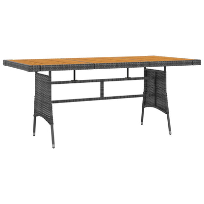 Set da Pranzo per Esterni 7 pz in Polyrattan Grigio | homemem39
