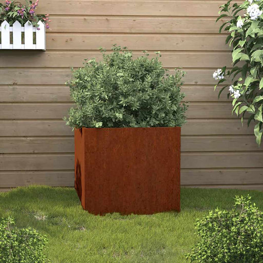 Fioriera 32x30x29 cm Acciaio Corten